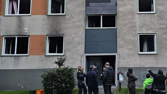 Nach den Bränden am Samstagnachmittag in Essen ist ein Tatverdächtiger festgenommen worden. - © Markus Gayk/dpa