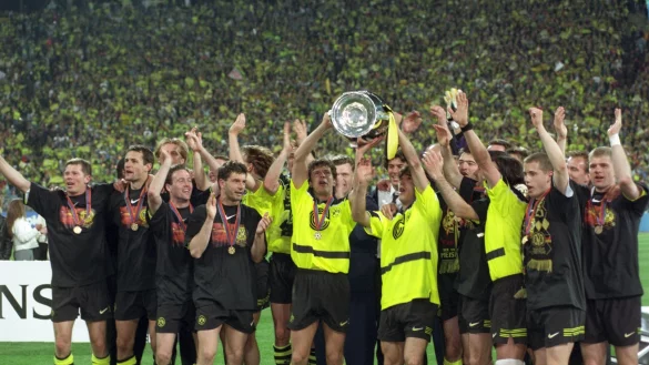 Fu&szlig;ball Champions-League-Finale am 28.05.1997 im Olympiastadion M&uuml;nchen. - &copy; Achim Scheidemann/dpa/Archiv