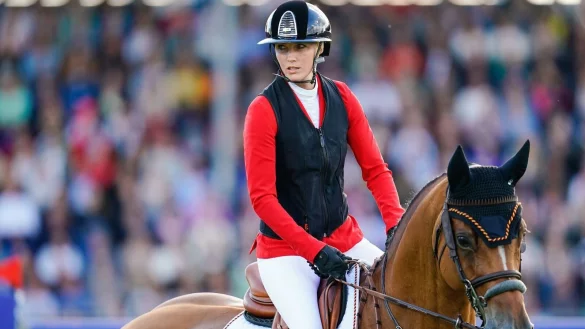 Jana Wargers blieb mit Limbridge in beiden Runden fehlerfrei. - &copy; Uwe Anspach/dpa