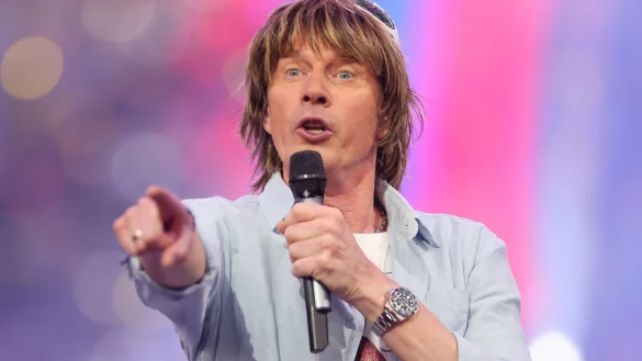 Schlagers&auml;nger Mickie Krause steht in der Show &laquo;Das gro&szlig;e Schlagercomeback&raquo; auf der B&uuml;hne. - &copy; Jan Woitas/dpa