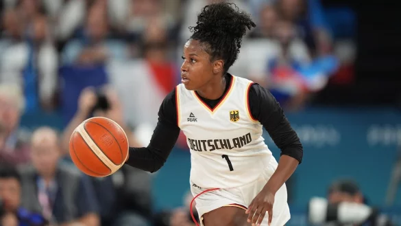 Die deutschen Basketballerinnen um Alexis Peterson haben den Einzug ins Halbfinale klar verpasst. - &copy; Marcus Brandt/dpa