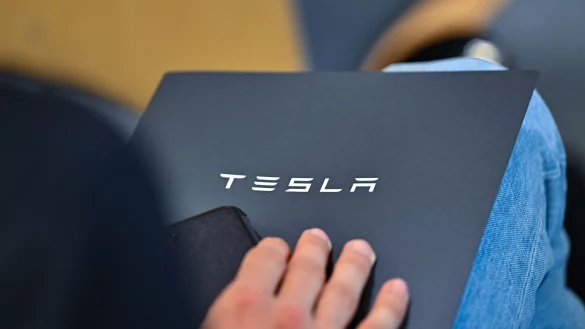 Die Gemeindevertreter in Gr&uuml;nheide stimmten f&uuml;r die Erweiterungspl&auml;ne der dortigen Tesla-Fabrik. - &copy; Patrick Pleul/dpa