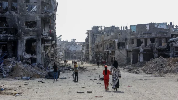 Nach mehr als sechs Monaten Krieg sind gro&szlig;e Teile des Gazastreifens nicht mehr wiederzuerkennen. - &copy; Abed Rahim Khatib/dpa