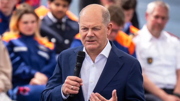 Bundeskanzler Olaf Scholz: &laquo;Es ist mein gr&ouml;&szlig;ter Wunsch, dass die Aktion abgebrochen wird.&raquo; - &copy; Michael Kappeler/dpa