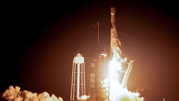 Der Lander &laquo;Nova-C&raquo; der US-Firma Intuitive Machines startet vom Weltraumbahnhof Cape Canaveral im US-Bundesstaat Florida. - &copy; John Raoux/AP/dpa
