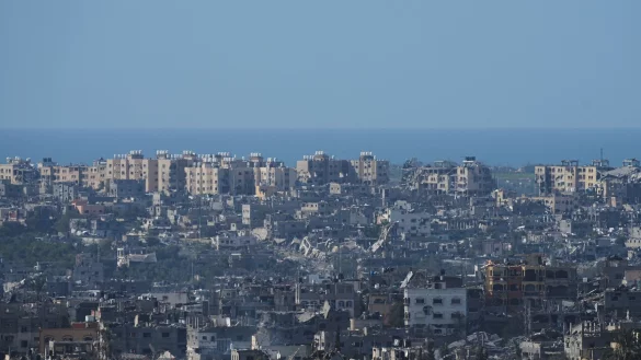 Zerst&ouml;rte Geb&auml;ude im Gazastreifen. - &copy; Ohad Zwigenberg/AP/dpa