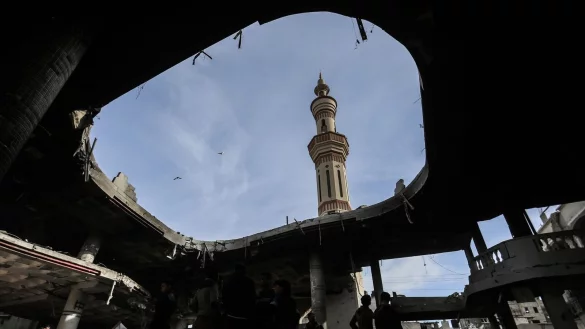 In der Nacht hat die israelische Armee die Stadt Rafah im s&uuml;dlichen Gazastreifen angegriffen. - &copy; Mohammed Talatene/dpa