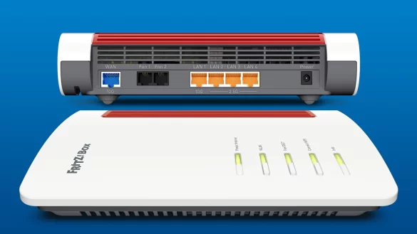 AVM bringt mit der Fritzbox 4690 einen WLAN-Router ohne integriertes Modem auf den Markt, der sich flexibel mit verschiedenen Internet-Technologien verbinden lässt. - © AVM GmbH/dpa-tmn