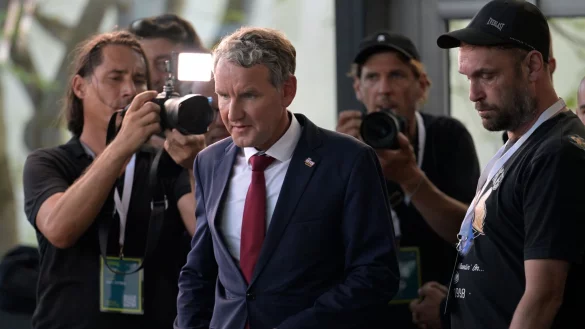 Wahlsieger ohne Machtoption? AfD-Chef Bj&ouml;rn H&ouml;cke - &copy; Jacob Schr&ouml;ter/dpa