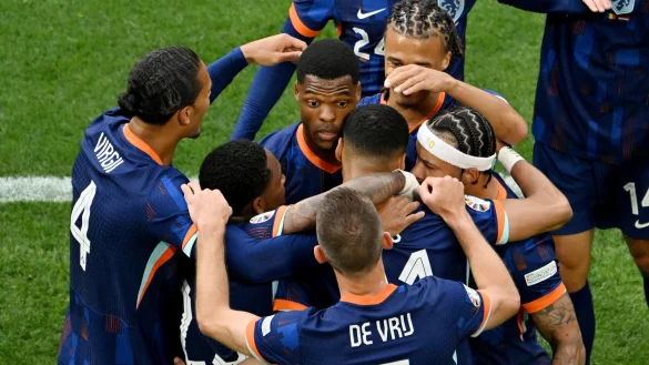 Die Niederl&auml;nder setzten sich klar gegen Rum&auml;nien durch. - &copy; Peter Kneffel/dpa