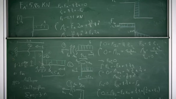 In zwei viereinhalbst&uuml;ndigen Klausuren m&uuml;ssen die Mathetalente zeigen, dass sie auch die kniffligsten Aufgaben l&ouml;sen k&ouml;nnen. - &copy; Soeren Stache/dpa-Zentralbild/dpa