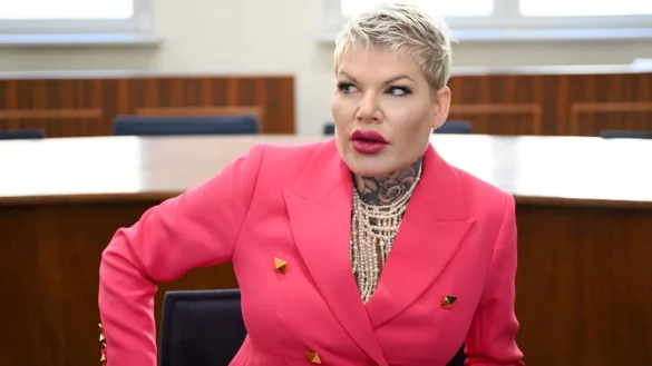 Pers&ouml;nlich &auml;u&szlig;erte sich Melanie M&uuml;ller im Prozess nicht. - &copy; Hendrik Schmidt/dpa