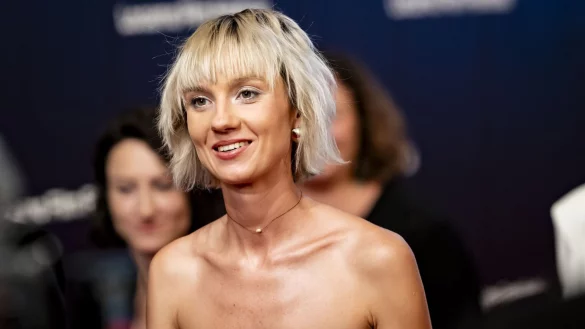 Saul? Bliuvait? gewann mit ihrem Film &laquo;Akiplesa&raquo; (Toxic). - &copy; Jean-Christophe Bott/KEYSTONE/dpa