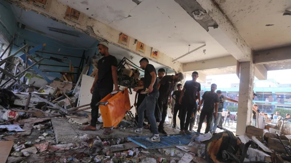 Ort des Luftangriffs im Gazastreifen - © Omar Ashtawy/APA Images via ZUMA Press Wire/dpa