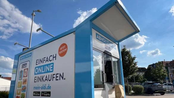 Aldi S&uuml;d und Rewe testen an einigen Standorten Abhol-Automaten f&uuml;r Lebensmittel. - &copy; Wolf von Dewitz/dpa