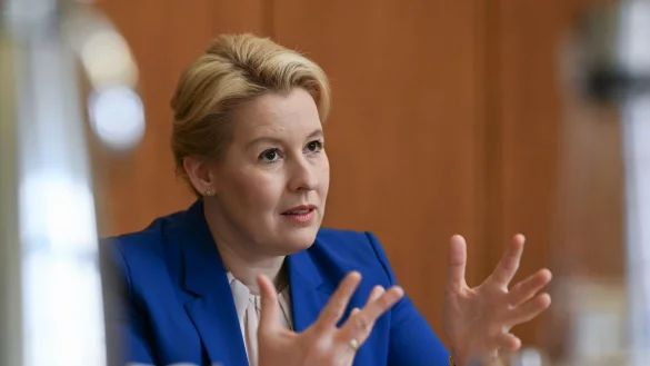 Die derzeitige stellvertretende Berliner B&uuml;rgermeisterin Franziska Giffey will bei der Vorstandswahl ihres Landesverbands im Mai nicht wieder antreten. - &copy; Jens Kalaene/dpa