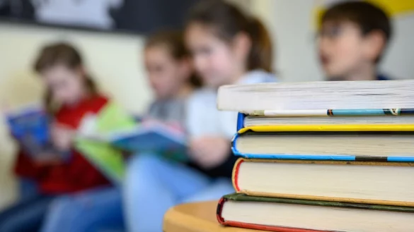 Kinder lesen in einer Grundschule. Jeder vierte Viertkl&auml;ssler in Deutschland kann der Iglu-Studie zufolge nicht richtig lesen. - &copy; Sebastian Gollnow/dpa/Archivbild