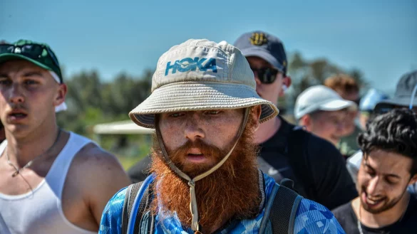 Der britische L&auml;ufer Russ Cook auf den letzten 40 Meilen seines Projekt "Afrika". - &copy; Hasan Mrad/IMAGESLIVE via ZUMA Press Wire/dpa