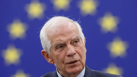 Der EU-Au&szlig;enbeauftragte Josep Borrell: Die EU fordert Israel auf, die Milit&auml;roperation in Rafah zu beenden. - &copy; Jean-Francois Badias/AP/dpa