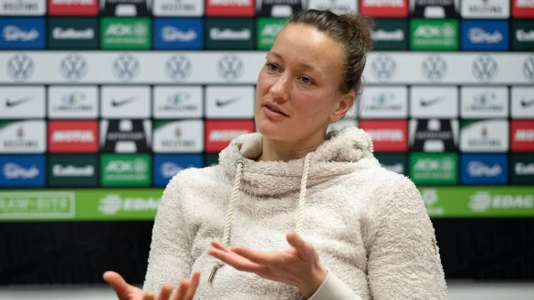 Die fr&uuml;here Fu&szlig;ball-Nationaltorh&uuml;terin Almuth Schult sieht noch keinen Wachwechsel zum FC Bayern M&uuml;nchen. - &copy; Swen Pf&ouml;rtner/dpa/Archivbild