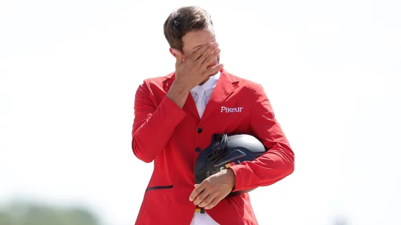 Christian Kukuk holte die vierte deutsche Reiter-Goldmedaille in Paris. - &copy; Rolf Vennenbernd/dpa