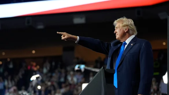 Trump geht zum &laquo;Project 2025&raquo; auf Distanz. - &copy; Evan Vucci/AP/dpa