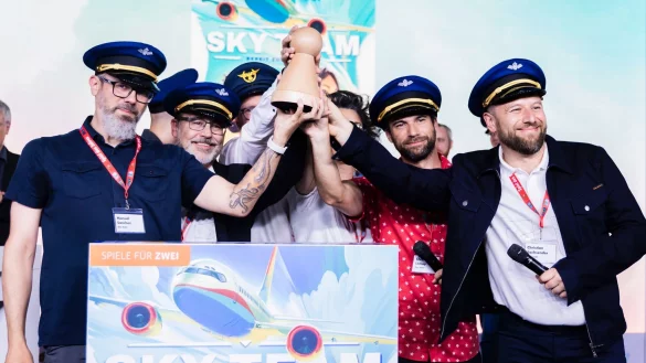 Die Macher von &laquo;Sky Team&raquo; k&ouml;nnen sich &uuml;ber die international begeehrte Auszeichnung zum &laquo;Spiel des Jahres&raquo; freuen. - &copy; Christoph Soeder/dpa