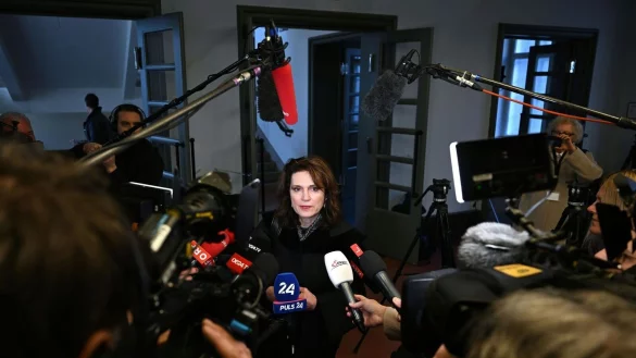 Anw&auml;ltin Astrid Wagner vor Verhandlungsbeginn des Prozesses im &ouml;sterreichischen Krems. - &copy; Helmut Fohringer/APA/dpa