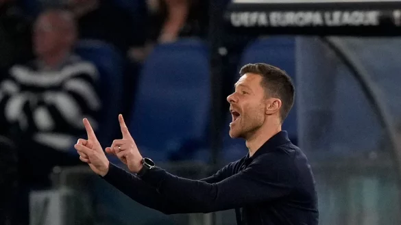 Bayer-Trainer Xabi Alonso in Rom. - &copy; Andrew Medichini/AP
