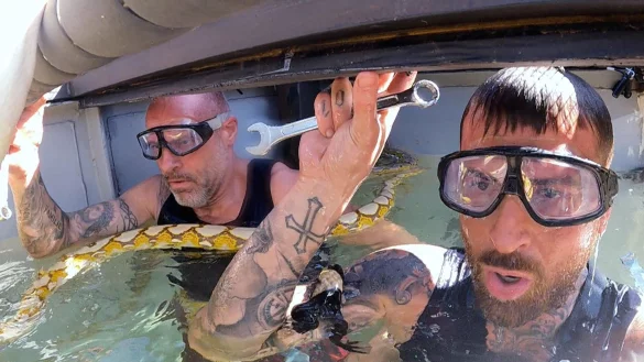 Der "Schlimming Pool" wurde Thorsten Legat (hier mit Gigi Birofio, rechts) zum Verh&auml;ngnis. - &copy; Tag 13/-/dpa