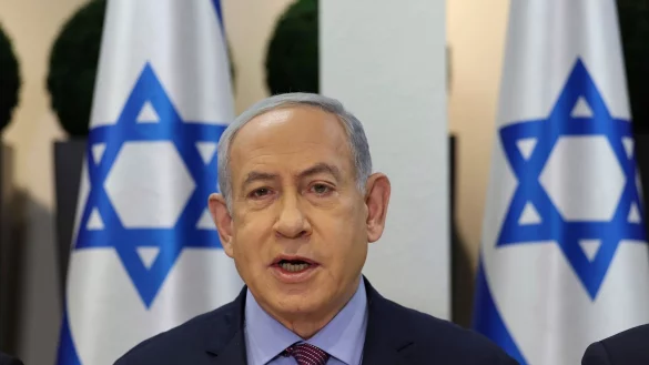 Ein weiterer R&uuml;ckschlag f&uuml;r Premier Netanjahu: Israels Oberstes Gericht hat ein Kernelement der umstrittenen Justizreform gekippt. - &copy; Abir Sultan/Pool EPA/AP/dpa