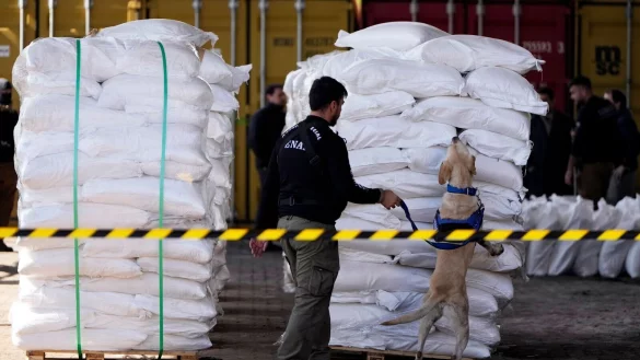 Das Rauschgift hätte nach Angaben der Ermittler in Europa einen Marktwert von rund 220 Millionen Euro. - © Jorge Saenz/AP