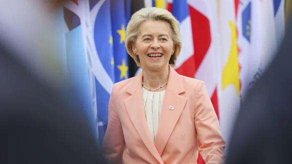 Ursula von der Leyen steht vor einer zweiten Amtszeit als EU-Kommissionpr&auml;sidentin. - &copy; Denis Balibouse/KEYSTONE/REUTERS/POOL/dpa