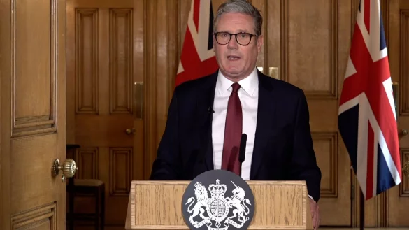 Premier Starmer droht Randalierern mit Haft. (Archivbild) - &copy; Ben Bauer/PA Wire/dpa