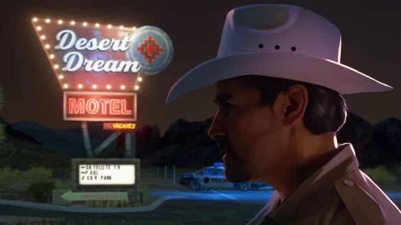 Ein wahrer W&uuml;stentraum: In diesem Motel in der W&uuml;ste spielt &laquo;As Dusk Falls&raquo;. - &copy; Interior/Night Limited/dpa-tmn