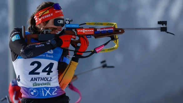 Best&auml;tigte erneut ihre gute Form: Vanessa Voigt. - &copy; Alessandro Trovati/AP/dpa