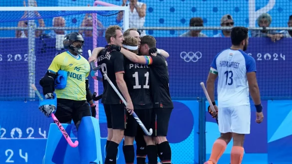 Christopher R&uuml;hr traf f&uuml;r Deutschland gegen Indien. - &copy; Anjum Naveed/AP/dpa