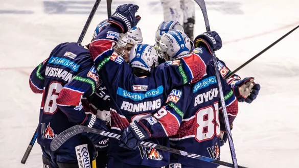 Die Eisb&auml;ren setzten sich im vierten Finalspiel gegen Bremerhaven mit 4:1 durch. - &copy; Andreas Gora/dpa