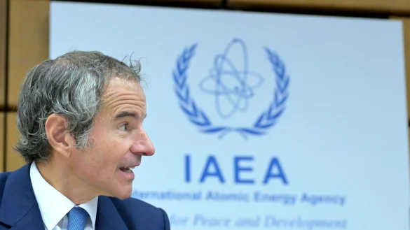 IAEA-Chef Rafael Mariano Grossi will nach Moskau reisen, um mit Wladimir Putin &uuml;ber die Sicherheitslage des Atomkraftwerks Saporischschja zu sprechen. - &copy; Roland Schlager/APA/dpa