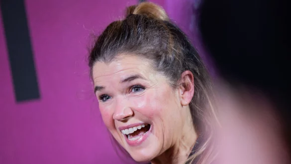 Anke Engelke, Schauspielerin, bei der Premiere des Films &laquo;Schock&raquo; im Filmpalast. - &copy; Rolf Vennenbernd/dpa