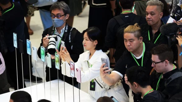 Bei Apples September-Event gibt es traditionell neue iPhone-Modelle zu sehen. (Archivbild) - &copy; Christoph Dernbach/dpa