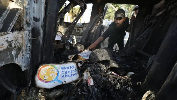 Bei dem israelischen Luftangriff im Gazastreifen sind laut World Central Kitchen sieben Mitarbeiter get&ouml;tet worden. - &copy; Omar Ashtawy/APA Images via ZUMA Press Wire/dpa