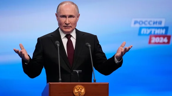 Kremlchef Wladimir Putin wertet das Wahlergebnis als Vertrauensbeweis der B&uuml;rger. - &copy; Alexander Zemlianichenko/AP/dpa