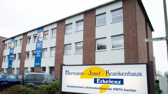 Blick auf das Hermann-Josef-Krankenhaus in Erkelenz. - &copy; Jonas G&uuml;ttler/dpa
