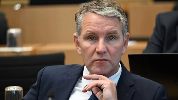 Wird AfD-Landes- und Fraktionschef Bj&ouml;rn H&ouml;cke vielleicht bald Ministerpr&auml;sident? - &copy; Martin Schutt/dpa