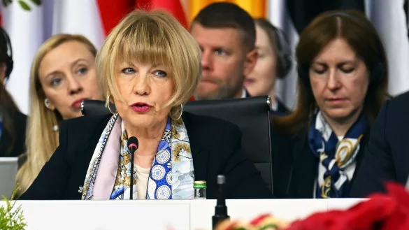 Momentan noch Generalsekret&auml;rin der OSZE: Helga Schmid - &copy; Sebastian Gollnow/dpa Pool/dpa