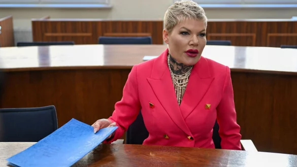 Der Prozess gegen Melanie M&uuml;ller um Hitlergru&szlig;-Vorw&uuml;rfe wird fortgesetzt - &copy; Hendrik Schmidt/dpa