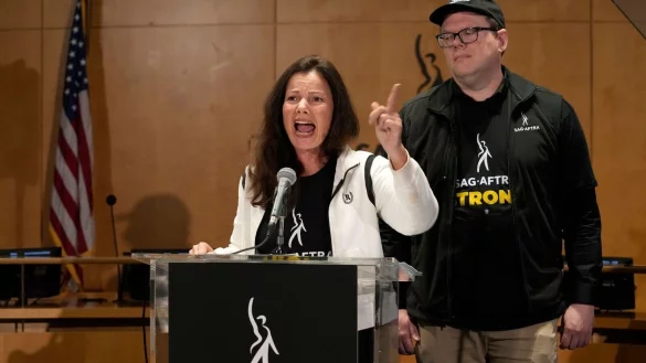 SAG-AFTRA-Pr&auml;sidentin Fran Drescher spricht von einem &laquo;goldenen Zeitalter&raquo;. - &copy; Chris Pizzello/Invision/AP/dpa