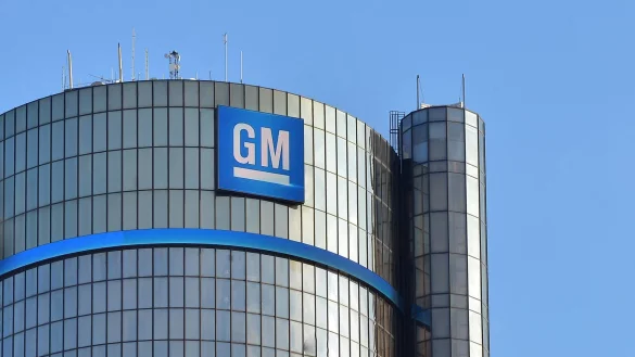 Die Zentrale von General Motors in Detroit. - &copy; Uli Deck/dpa