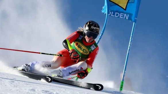 Siegte in S&ouml;lden: Lara Gut-Behrami. - &copy; Alessandro Trovati/AP